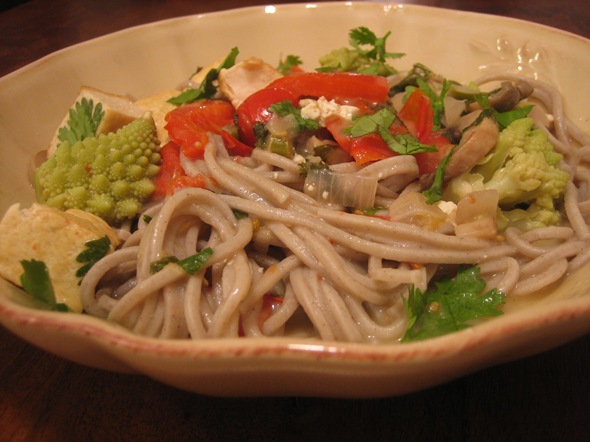 saucy soba noodles