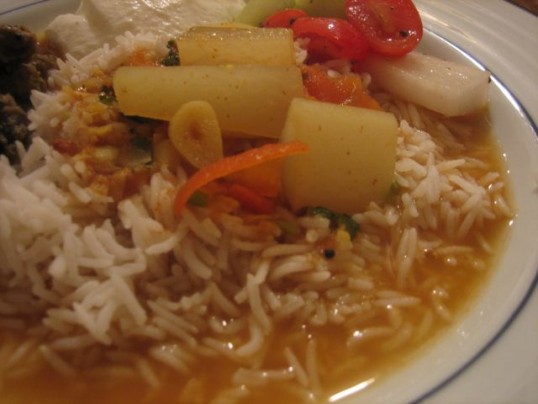 daikon-sambar-and-rice