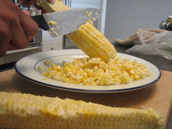 Corn Removing from Cob