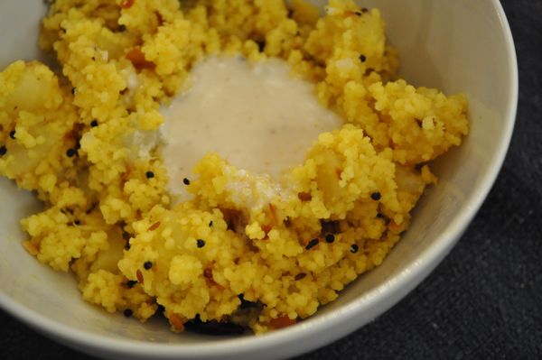 lemon spiced cous cous bowl