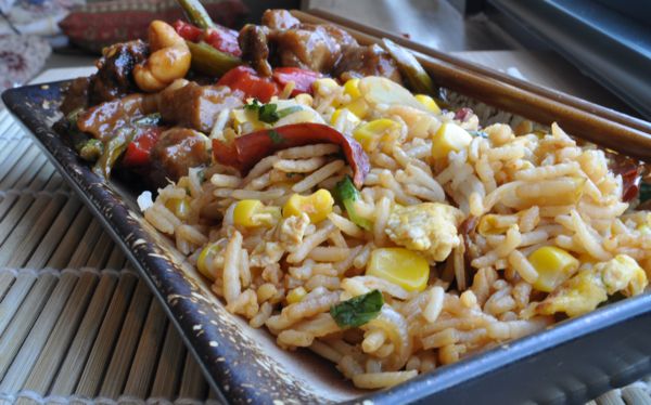 spicy sweet corn fried rice