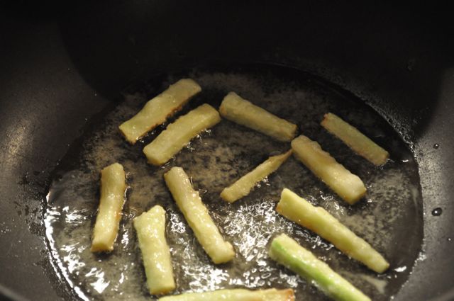 frying zucchini