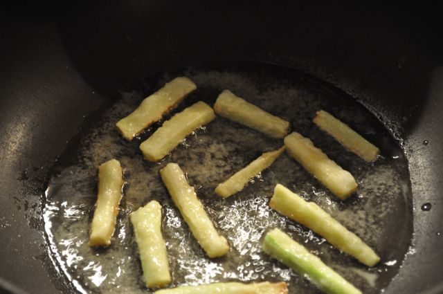 frying zucchini